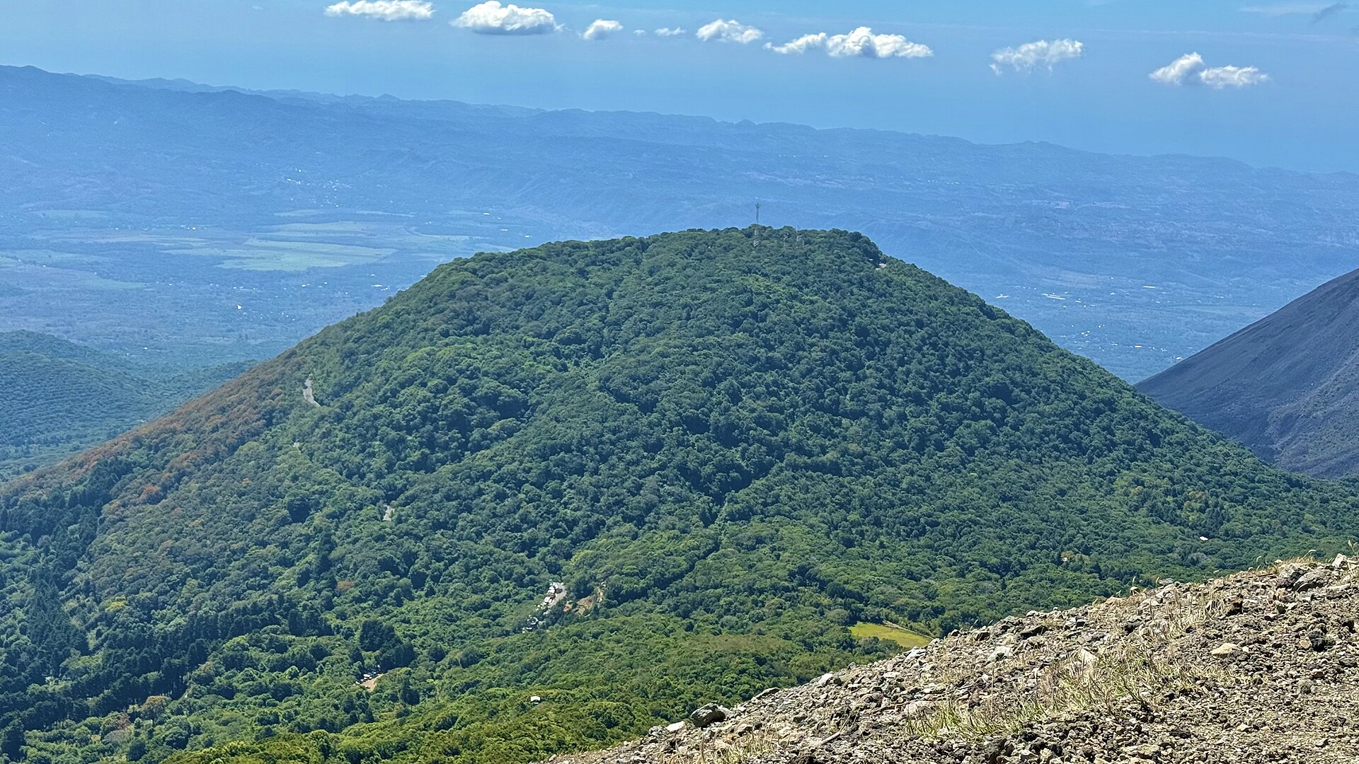 Cerro Verde seen from Santa Ana volcano - the Apaneca-Ilamatepec coffee belt