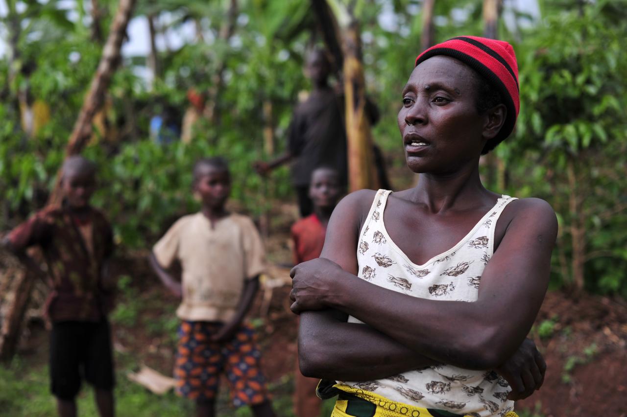 Coffee and banana intercropping on Rwandan highland slopes